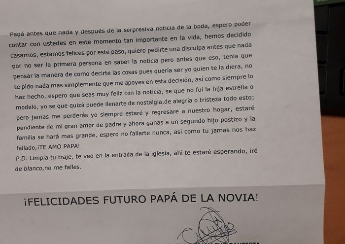 Carta a Papá