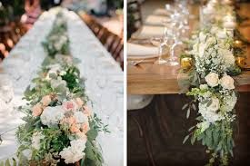 Follaje y camino que acompañara a nuestro centro de mesa 