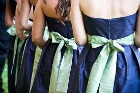 Damas en azul con verde