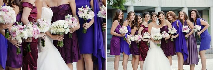 Damas de morado