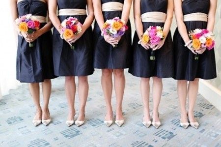 Vestido dorado con negro