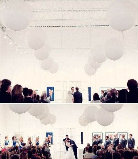 Ceremonia decorada con globos