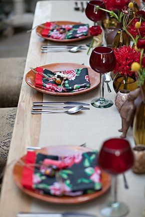 Montaje rojo con azul