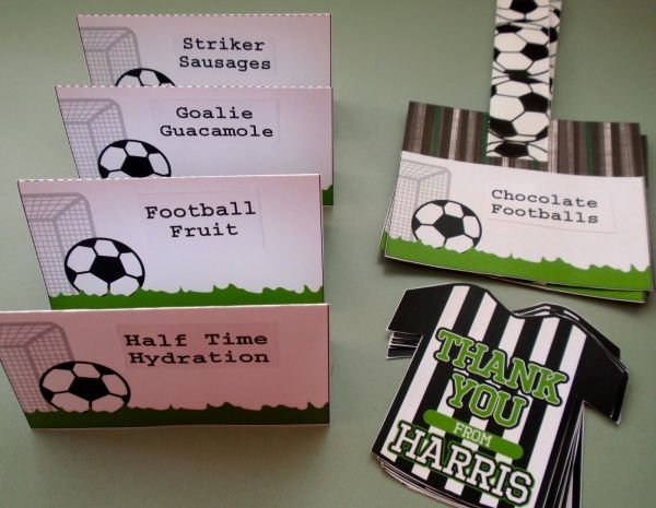 Tarjetas para la mesa de postres