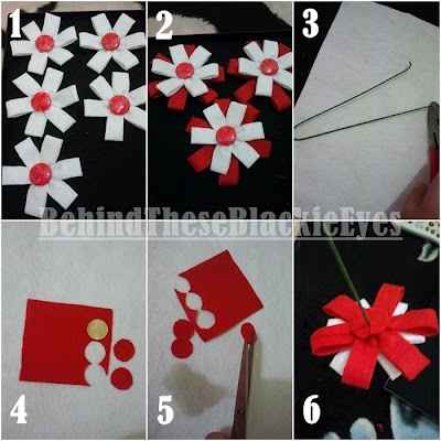 Tutorial flores de fieltro