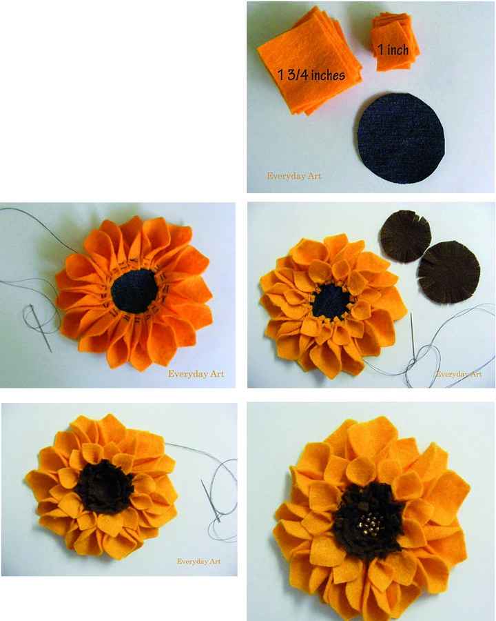 Tutorial flores de fieltro