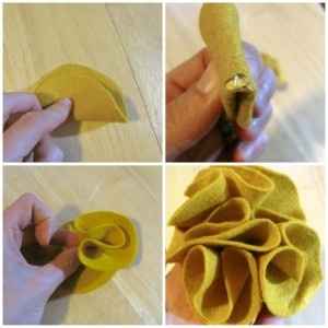 Tutorial flores de fieltro