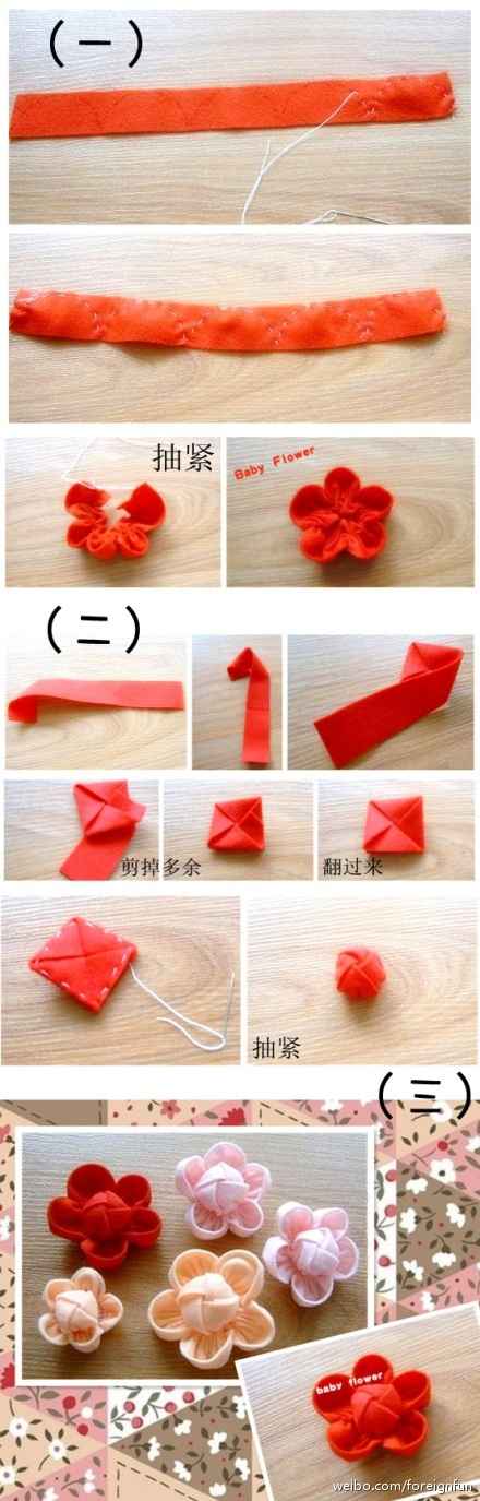 Tutorial flores de fieltro