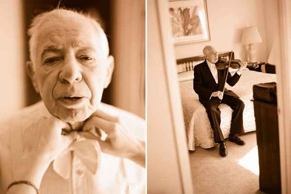 Abuelito arreglandose