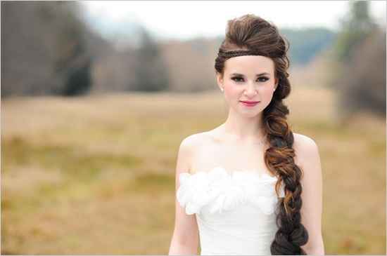 Peinado de novia con trenza