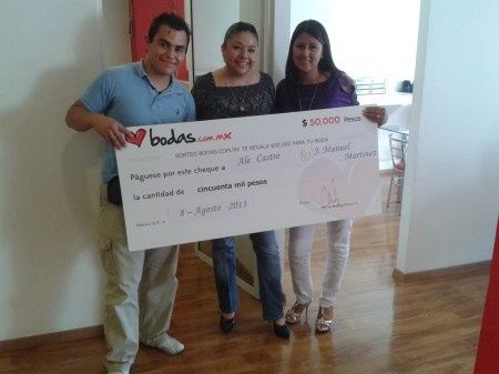 Entrega de cheque :)