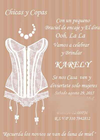 Invitaciones de despedida - 1