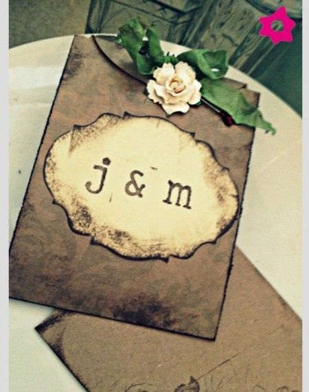 Invitaciones con papel reciclado