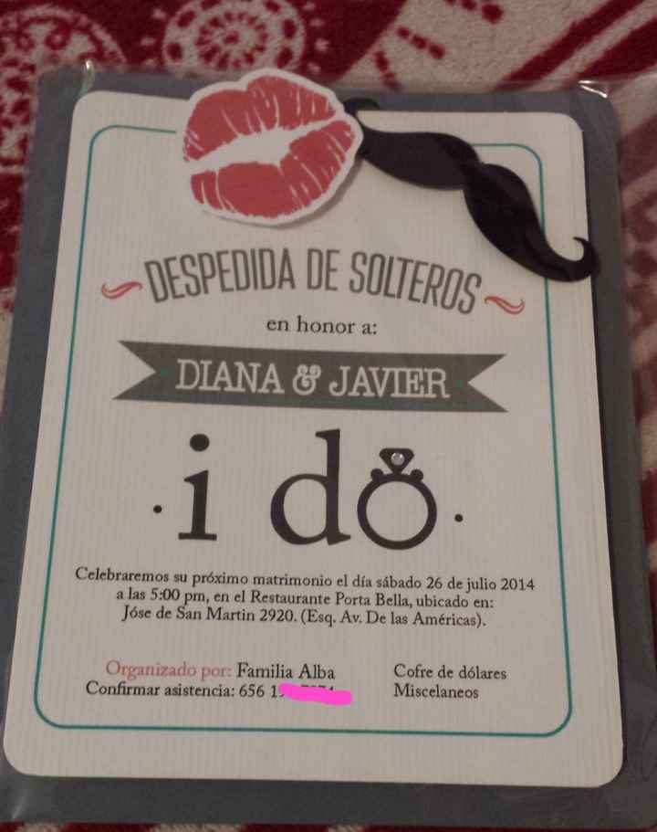 Invitacion despedida mixta - 1