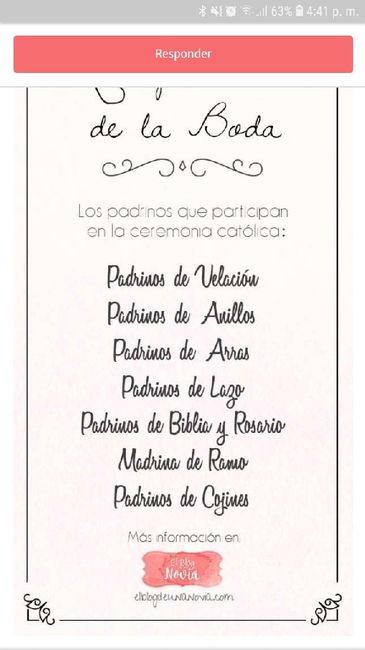 Escoger padrinos - 1