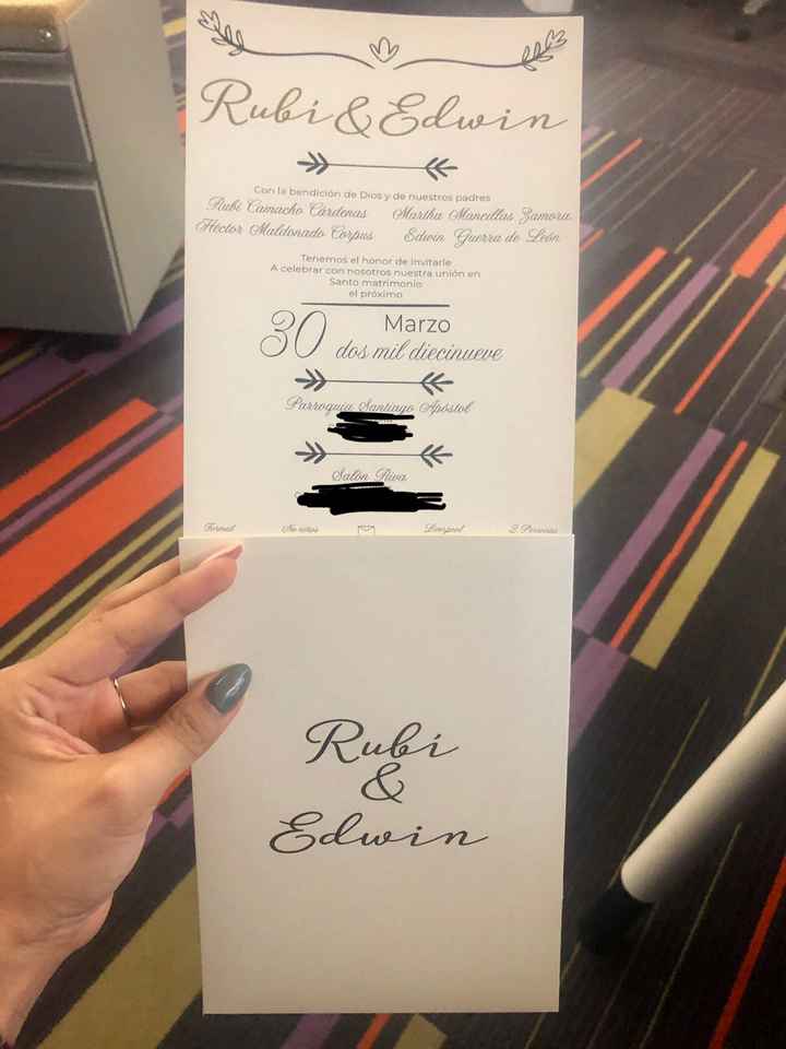 Nuestras invitaciones, Listas! - 2