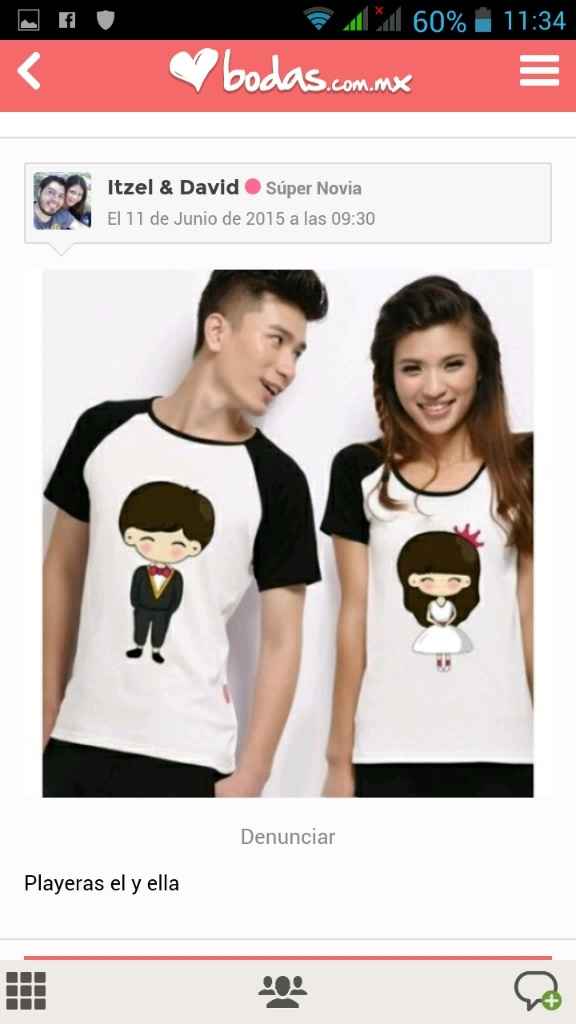 Playeras "recien casados" - 1