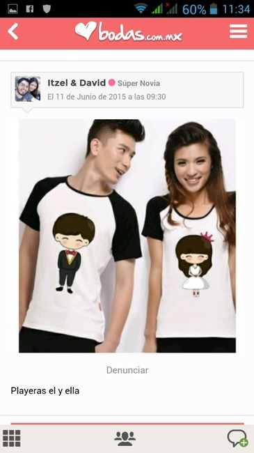 Playeras "recien casados" - 1