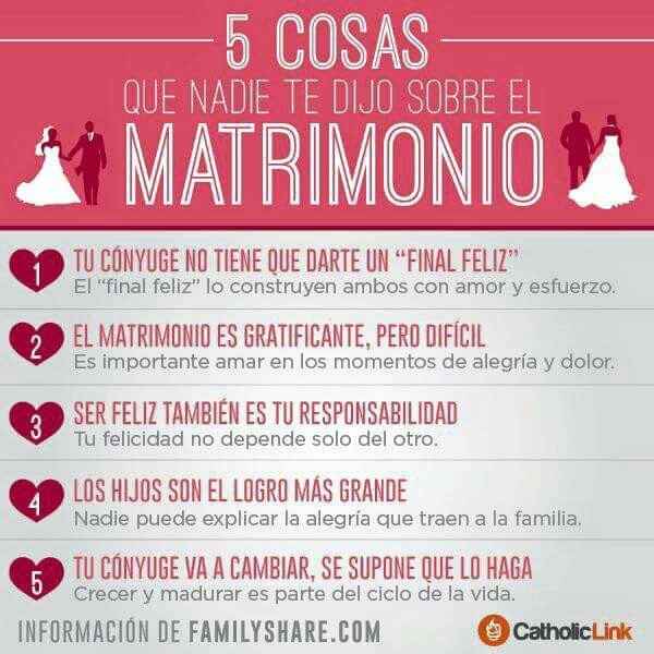 5 cosas que nadie te dijo del matrimonio ... - 1