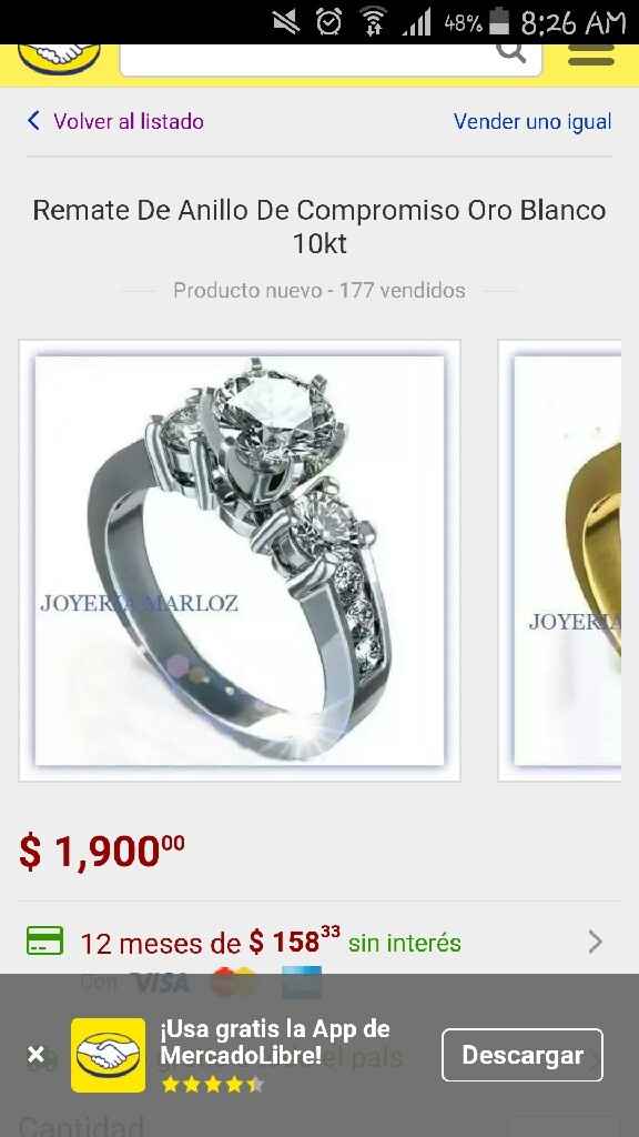 Alguien que me ayude con mi anillo de compromiso. - 1