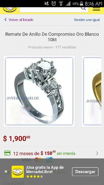 Alguien que me ayude con mi anillo de compromiso. - 1