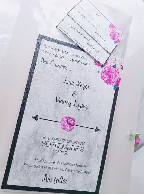 invitaciones listas 💜💐 - 1
