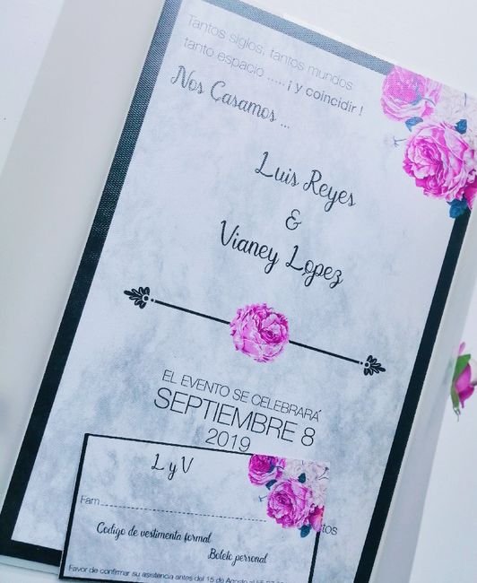 invitaciones listas 💜💐 - 1