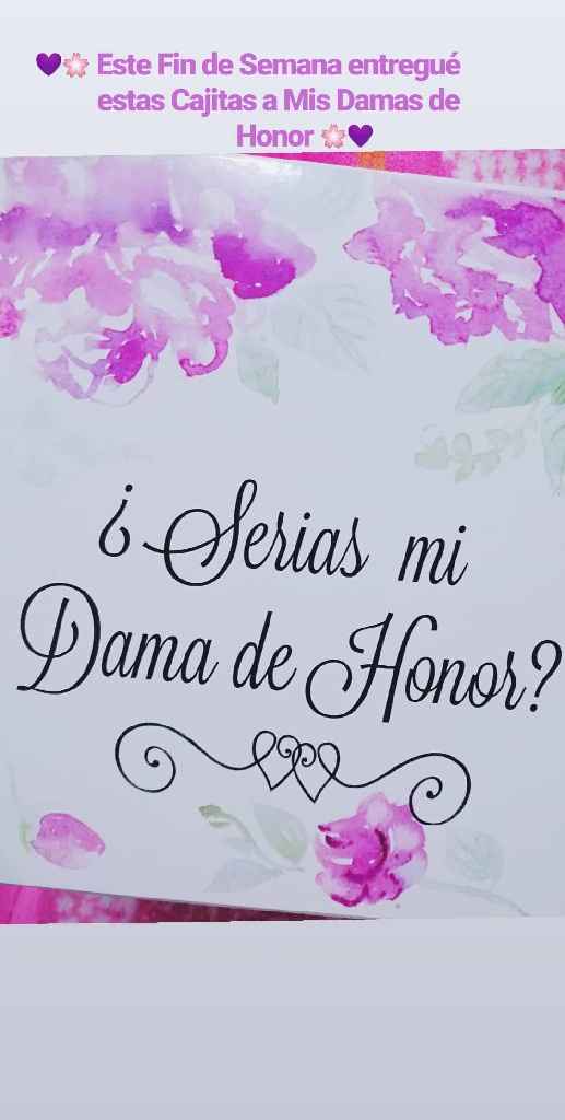 Cajas para Mis Damas de Honor 💜 - 1