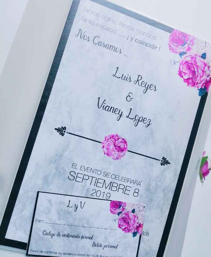 invitaciones listas 💜💐 - 1