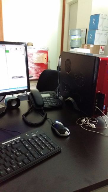 Vista parcial de mi oficina