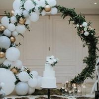 Ideas para decoración de boda "aros de flores" en cdmx - 2