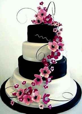 Ayuda chicas ideas para boda combinacion blanco negro y rosa - 6