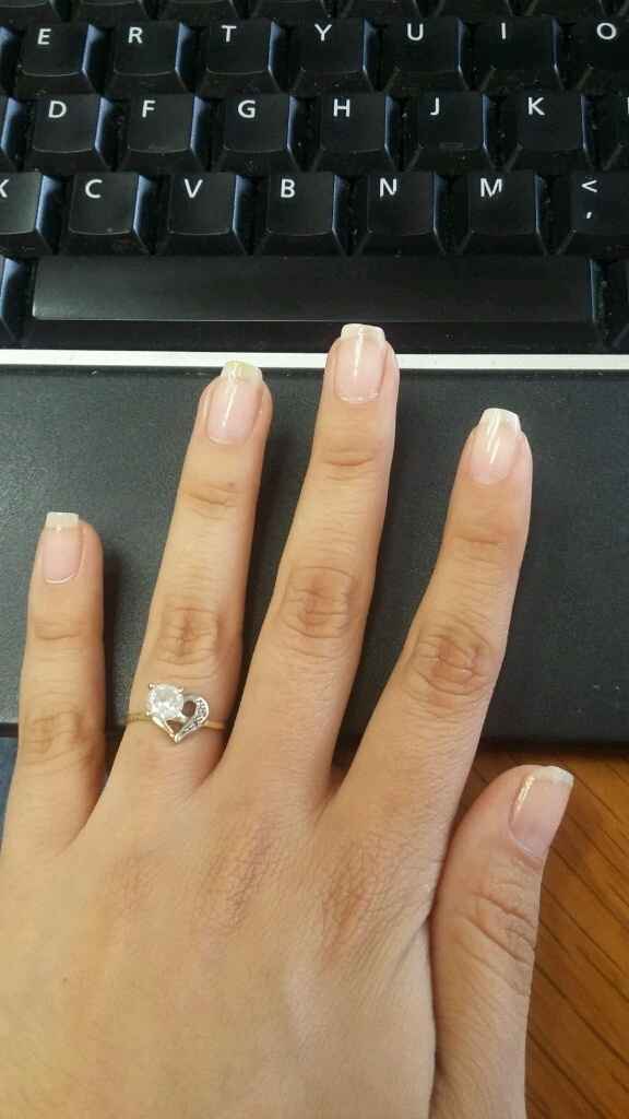 Argolla y anillo de compromiso. - 1