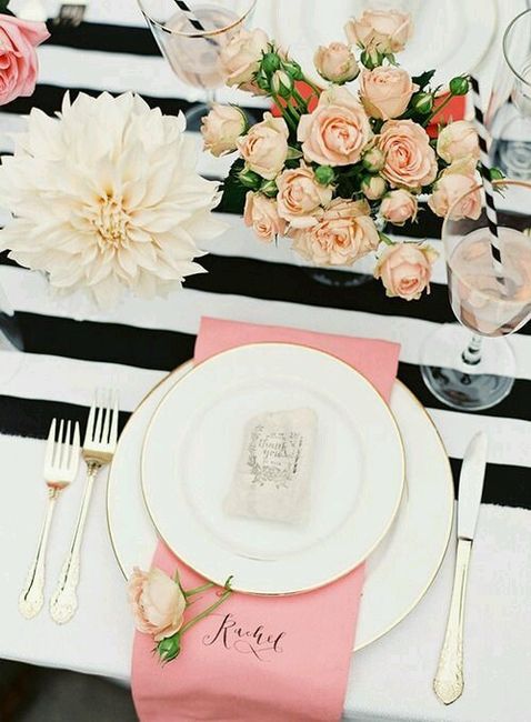 Ayuda chicas ideas para boda combinacion blanco negro y rosa - 3
