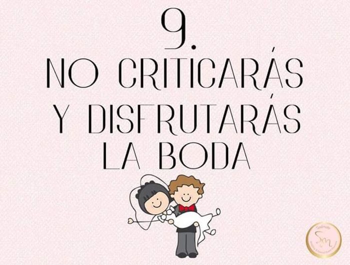 mandamientos de la boda - 10