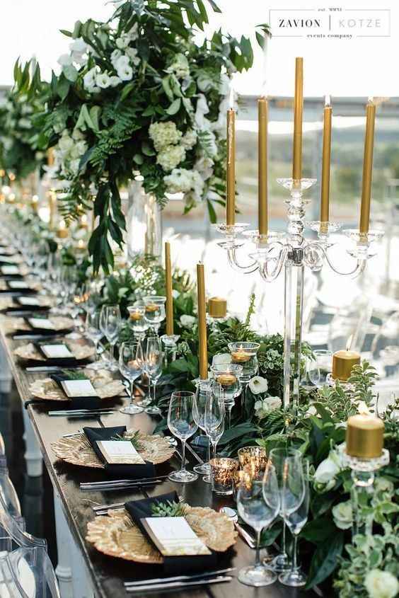 Bodas en dorado y verde esmeralda - 1