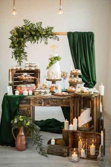Bodas en dorado y verde esmeralda - 3