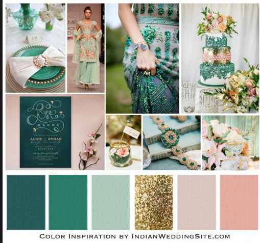 Bodas en dorado y verde esmeralda - 6