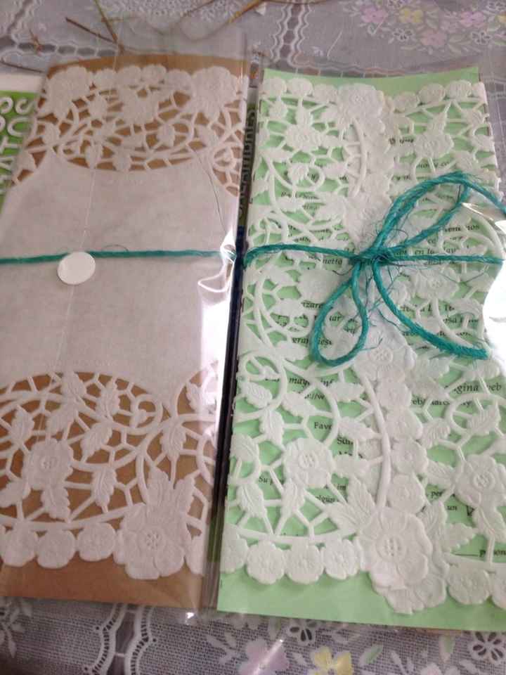Invitaciones diy con blondas - 1