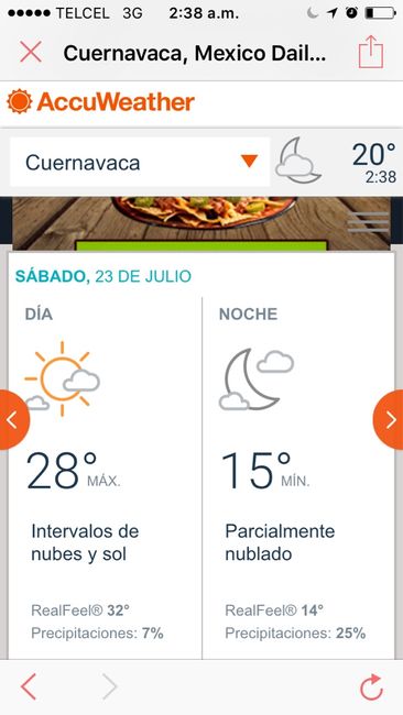 Checa el clima que hará en tu boda - 1