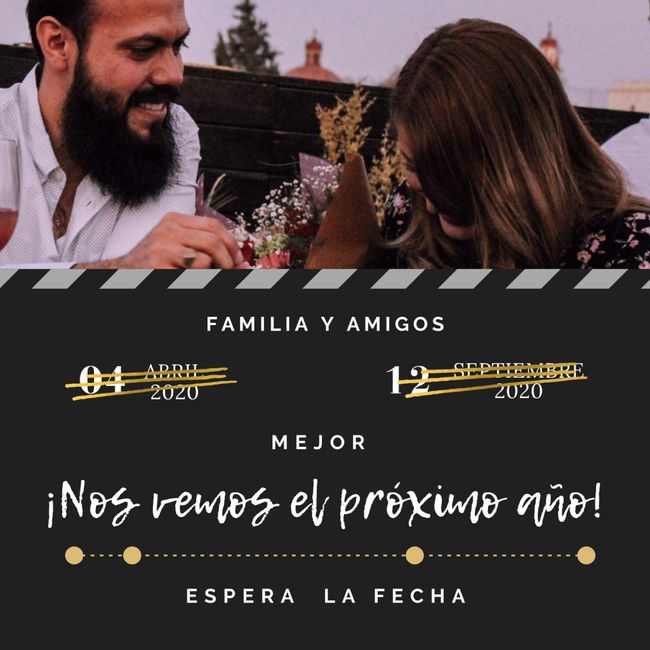 Ideas de comunicado para Posponer Boda - 1