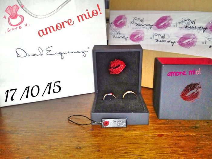 Llegaron mis argollas están padrisimas 