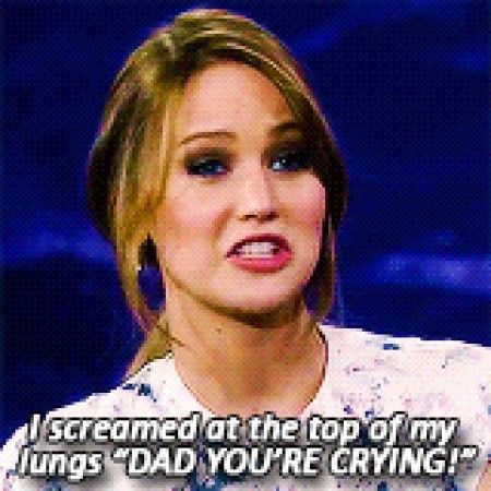 Dad, you're crying