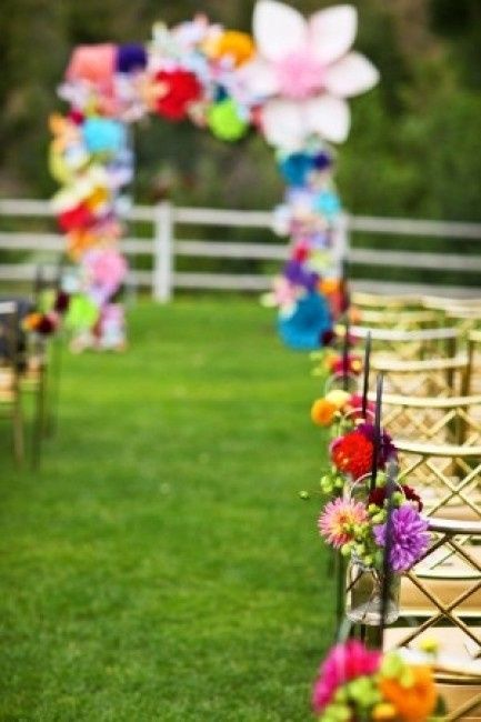 Colorful ceremony wedding 