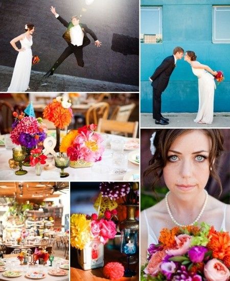 Colorful wedding