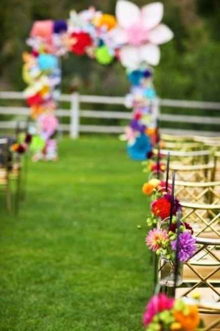 Colorful ceremony wedding 