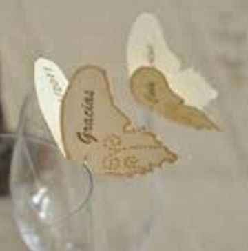 Mariposas para los vasos