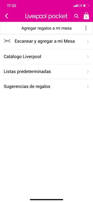 Abrí mi mesa de regalos en Liverpool 2