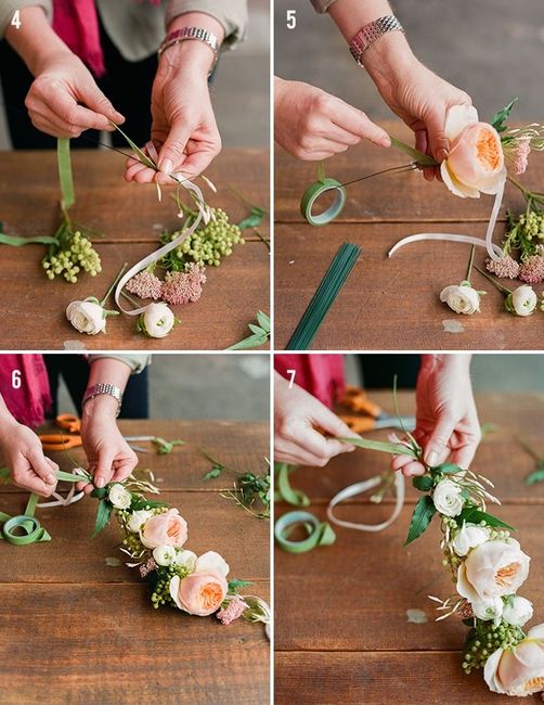 diy corona de flores