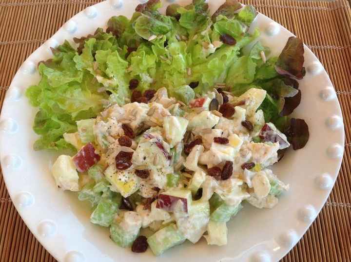 ensalada de manzana con yogurt 
